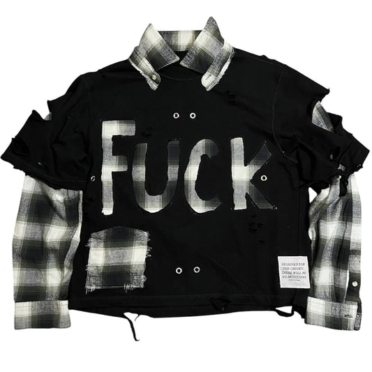 1/1 “DELINQUENT” RECONSTRUCTED FLANNEL